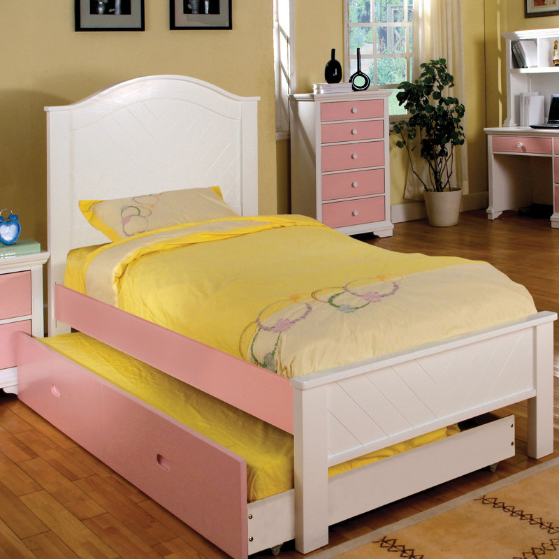 Ensemble de chambre à coucher configurable à panneaux à lit simple Aila