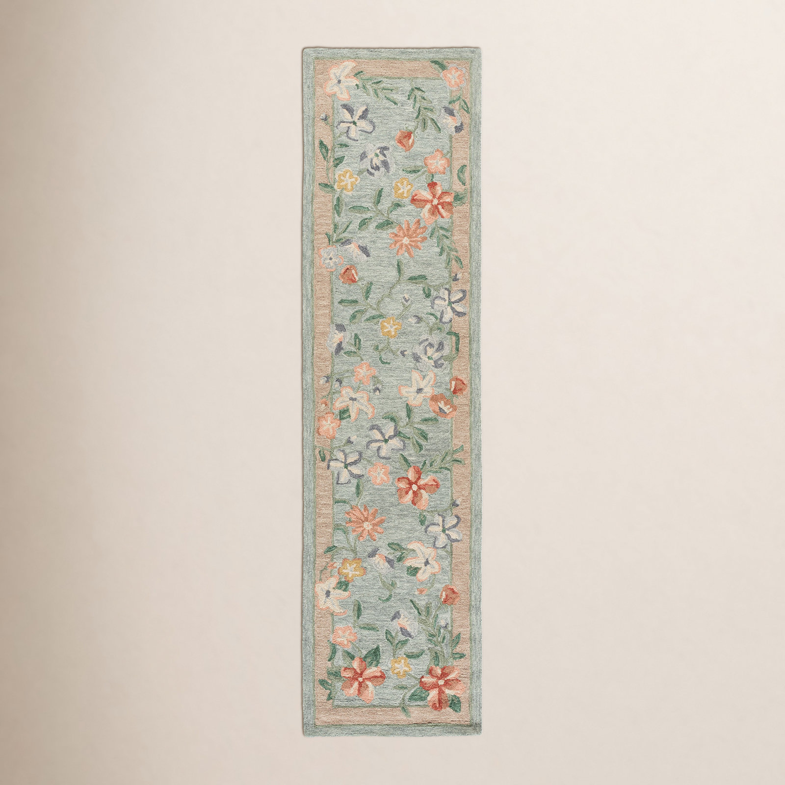 Martha Stewart Hand-Tufted Floral Wool Rug, Runner 2'3" x 9'