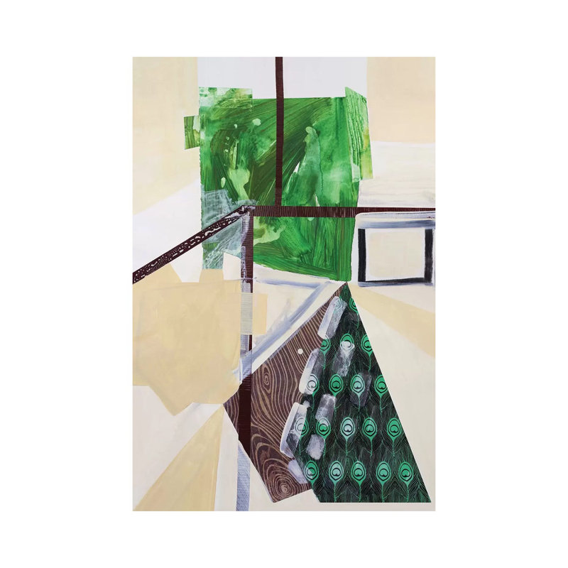 Trail Map 1 Piece Painting on Canvas, 30.48 cm H x 45.72 cm W, Wrapped Canvas