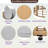 7 Pieces Outdoor Rattan Sectional Sofa Set With Six Individual Seats And A Round Coffee Table And Pillows