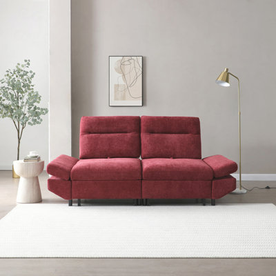 Canapé-lit, canapé-lit convertible coulissant 3 en 1, futon doux avec dossier réglable, canapé en chenille pour le salon / bureau / appartement