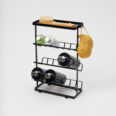 Tower Yamazaki Home Free Standing Shower Caddy - Bathroom Organizer Storage Holder, Steel