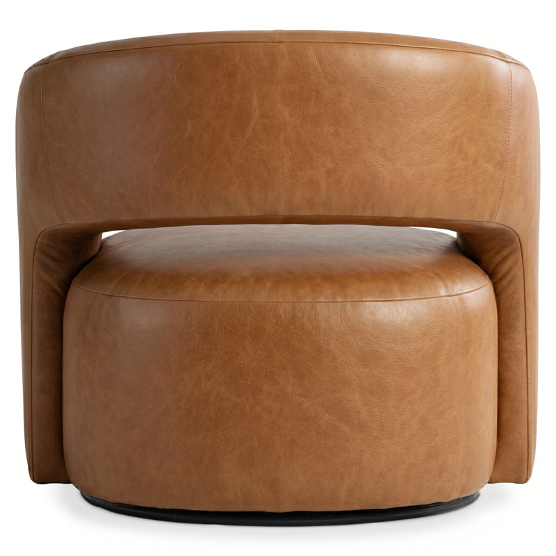 Chloe Leather Swivel Chair, 296-222