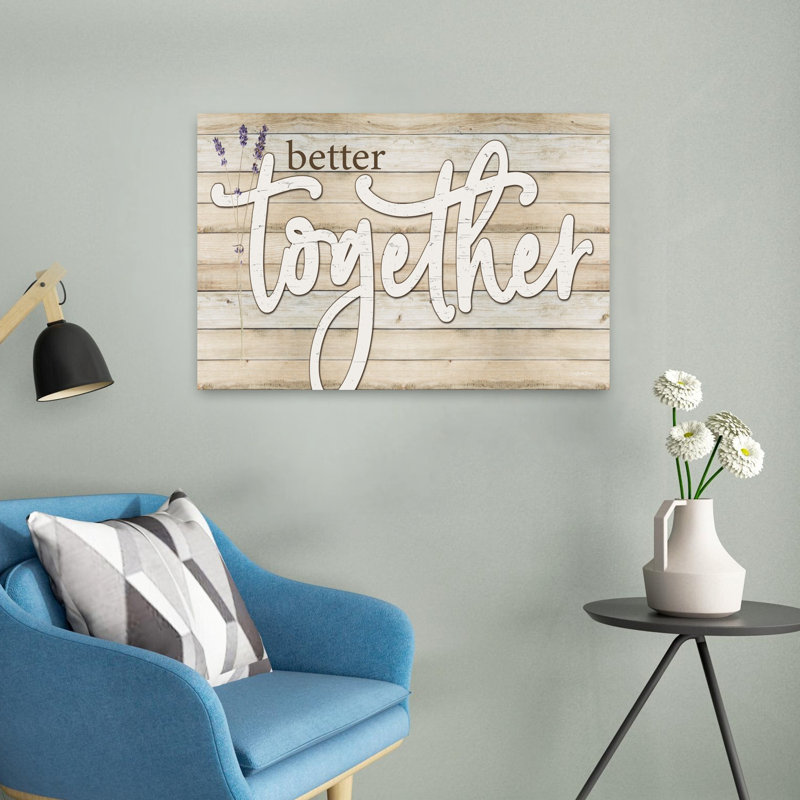 «Better Together», art contemporain abstrait, H 16 po x l 24 po