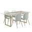 Metal Base Dining Table