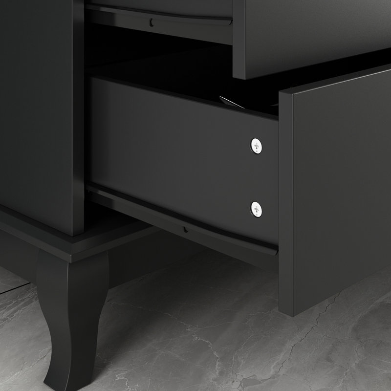 Brienne 55.1'' W 10 - Drawer Dresser, Black