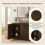 Armoire de rangement Mid-Century brune à rainures en V pour une utilisation dans plusieurs pièces-129757866