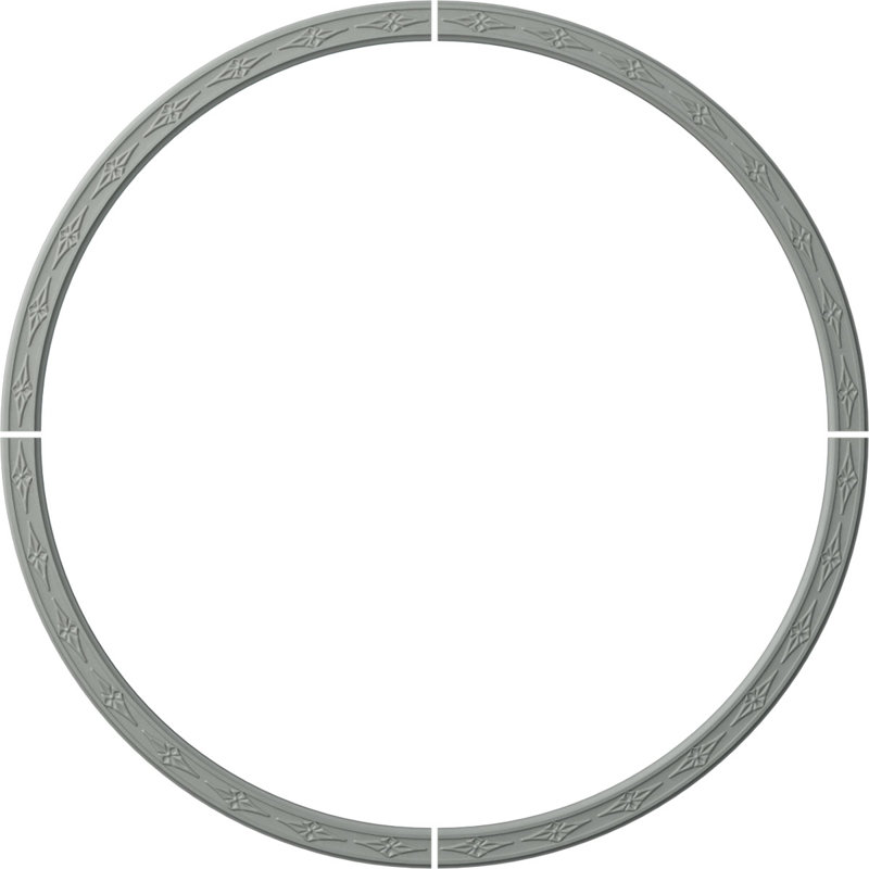 Ensemble d'anneaux de plafond Sofia, Paquet de 4 (forme un cercle complet)