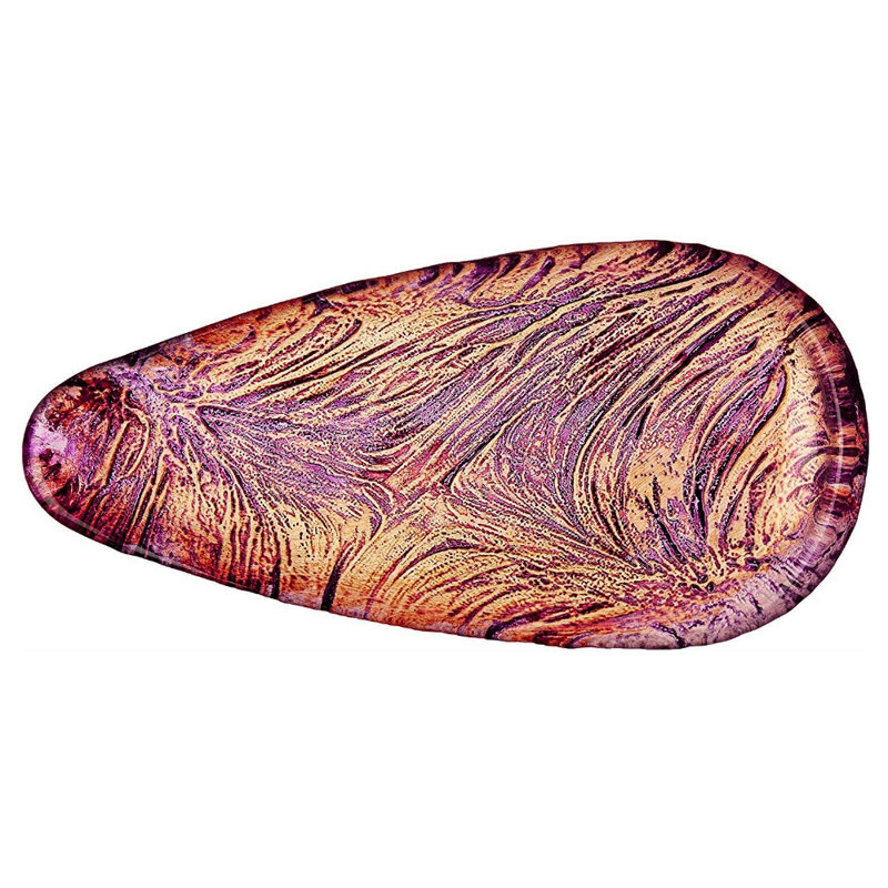 Plateau ballade triangulaire, Mauve orangé