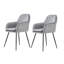 43.5cm H Velvet Upholstered Upholstered Back Armchair-2147166471