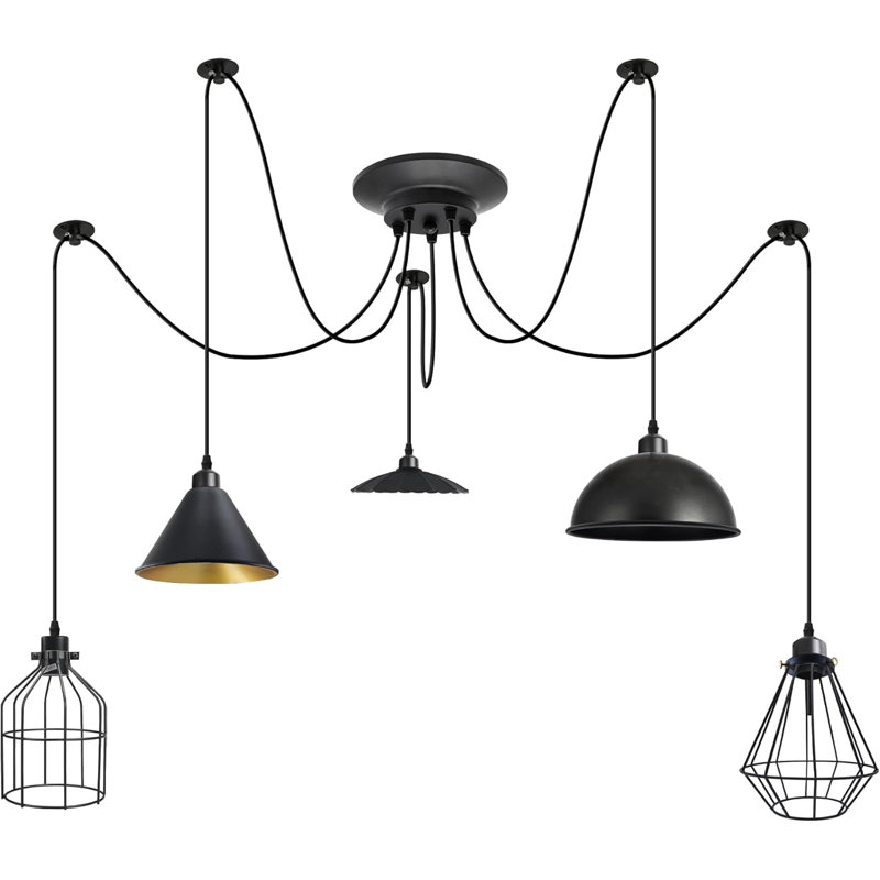 5 - Light Black Novelty Pendant, Yes