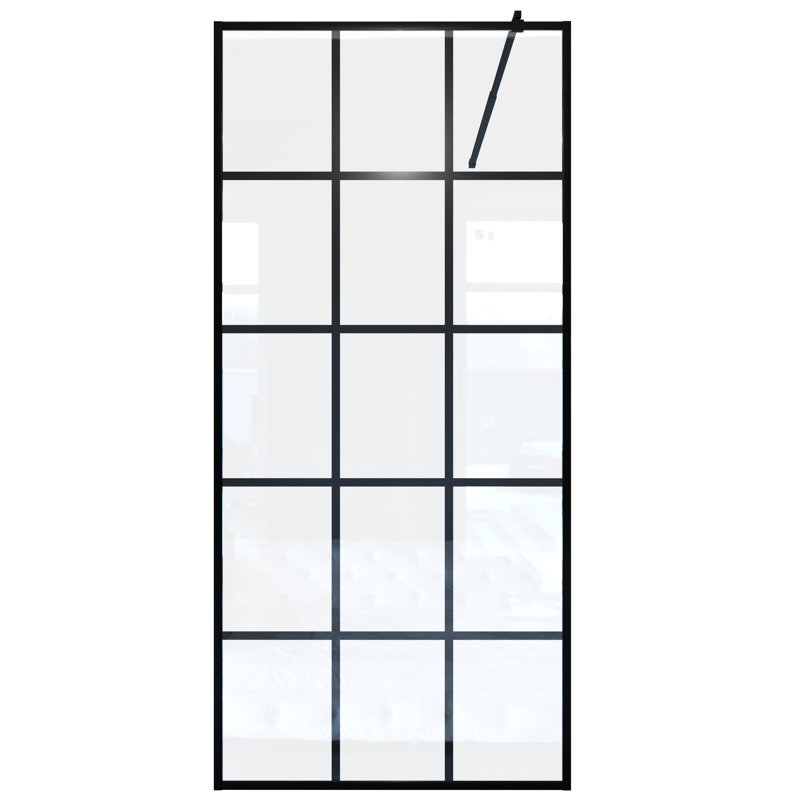 Panneau de porte en verre fixe sans cadre de l 34 po x H 72 po