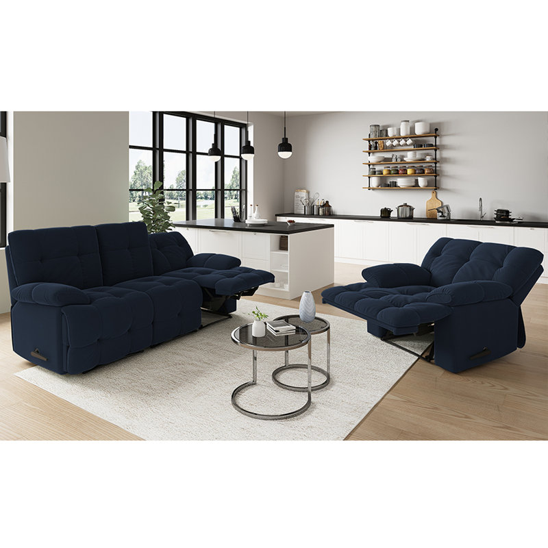 Liola 2 - Piece Living Room Set, Blue