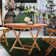 Java Outdoor Patio Folding Teak Wood Bistro Table