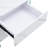 Bedside Table With Drawers.The Board Surface Is MDF With White Grain Sticker,And Both Sides Are Tempered Glass.The Design Is Simple And Elegant, With Excellent Storage Functions.W1512P285061