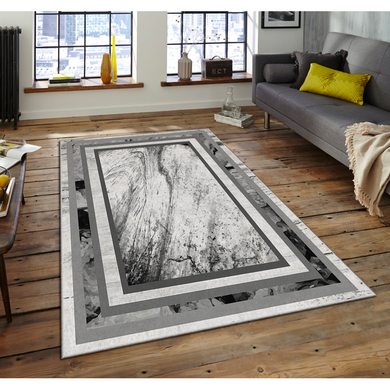Tapis luxueux (5,2 x 7,5 pi), 100% polyester, 740 g / m² | Tissu de velours doux avec envers en feutre antidérapant, éponge stratifiée pour le confort | Facile à nettoyer, lavable à la machine à 86 ° F | Idéal pour décorer un salon ou une chambre à coucher