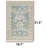 Faded Persian Sapphire Border Rug