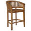 Ensemble bistro 5 pièces en bois de teck avec 4 chaises et une table de bar 55 po
