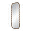 Miroir surdimensionné en bois 31,4 x 1,4 x 74 po avec cadre brun unique