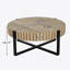 Table basse ronde, table basse cylindrique Handcraft