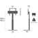 Square FITUEYES Modern Floor TV Stand for 32''-70'' TVs,Swivel and Height Adjustment TV Mount.Hold up to 88LBS