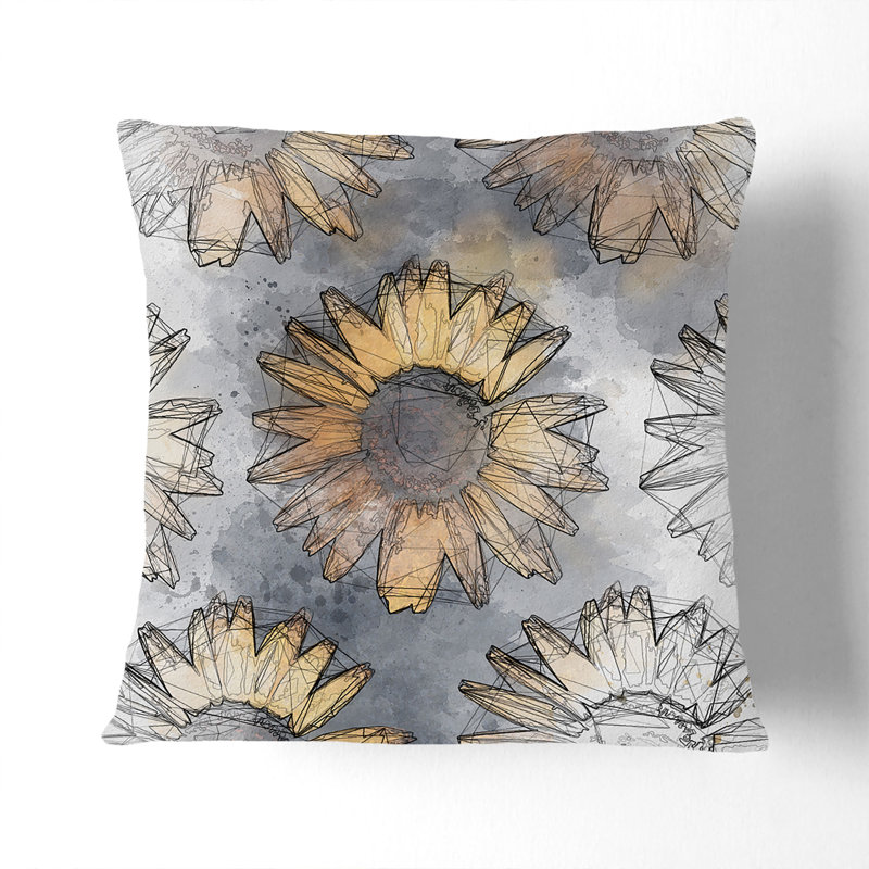 Square Throw Cushion, 40cm H x 40cm W x 15cm D, Black