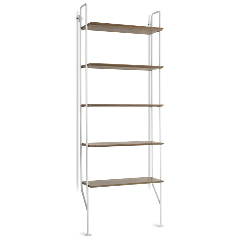 Hitch Etagere Bookcase, Black/Walnut