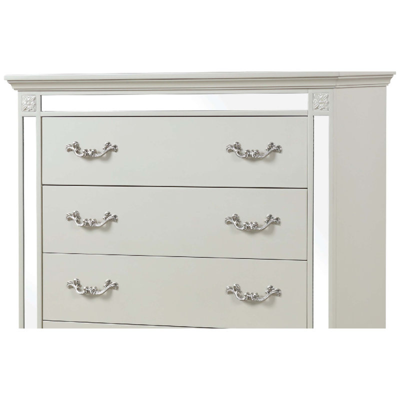 Dienna 39'' W 5 - Drawer Dresser, White