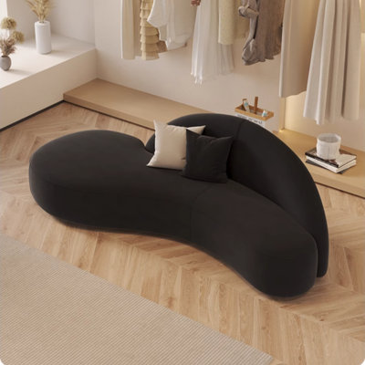 Modern Minimalist  Light Luxury Curved Sofa