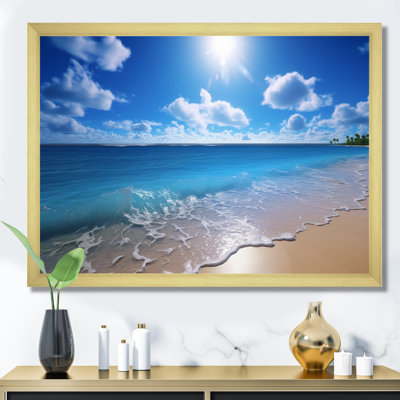 " Sand And Blue Caribbean Sea VI "