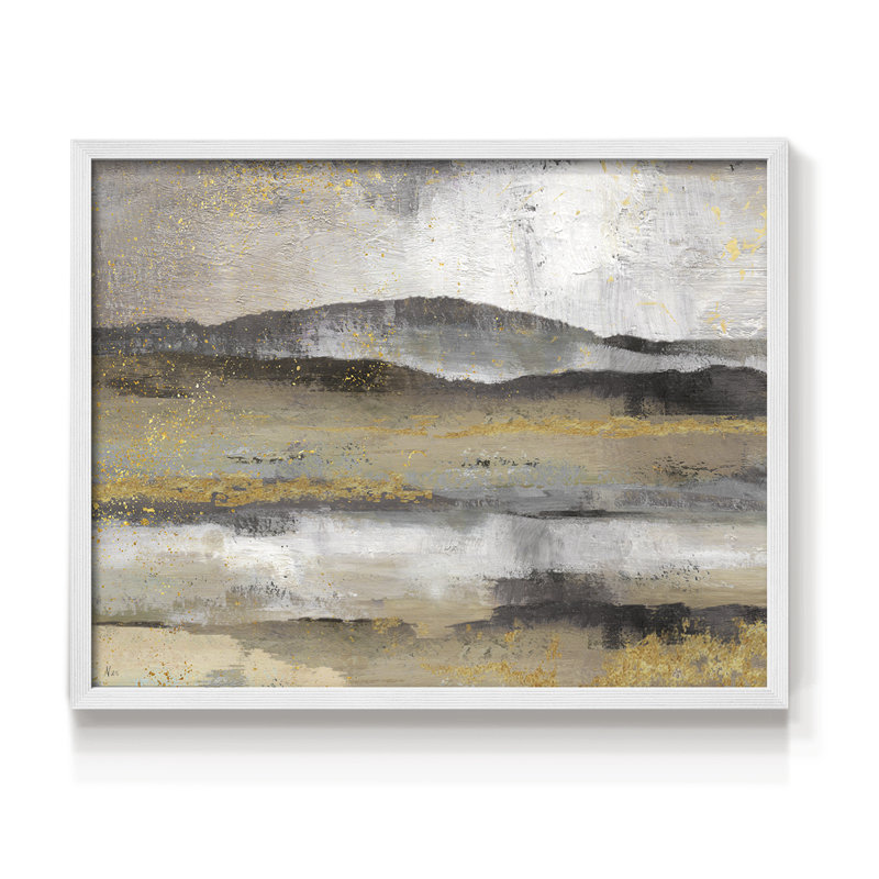 Rolling Hills - Reproduction encadrée - Restickable, H 22 po x l 28 po, Blanc