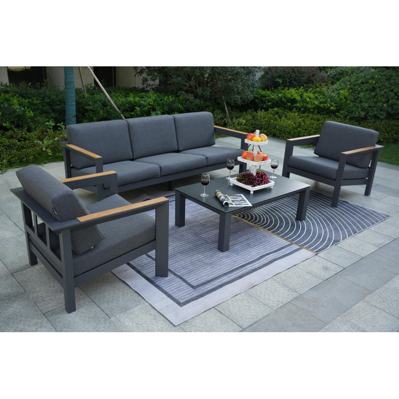 5 - Person Patio Conversation Set with Cushions