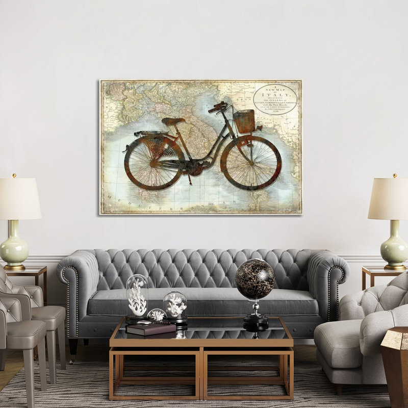 Bike Italy by Amanda Wade - Wrapped Canvas Print, 152.5 cm H x 101.5 cm W