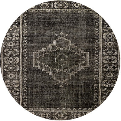 Tapis oriental gris foncé Harrisville