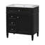 Meuble-lavabo simple 30 po avec lavabo supérieur