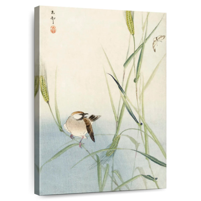Brampt Bird And Butterfly 1900-1930, 30" H x 20" W