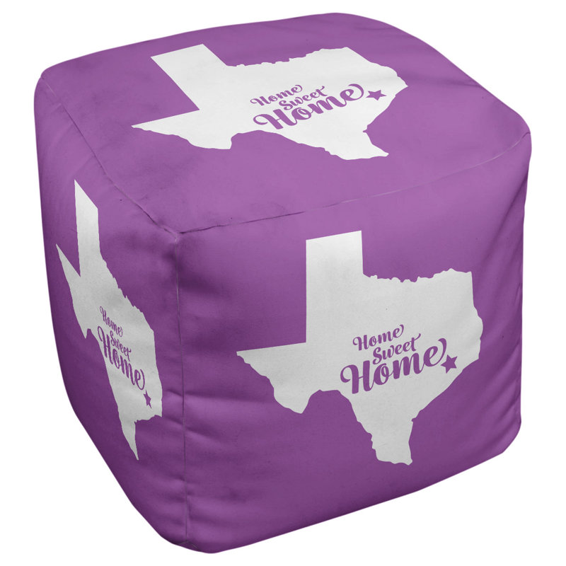 Repose-pieds cube en houston the home houston, Violet