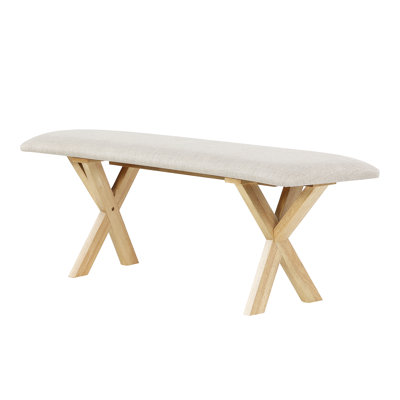 Klara Polyester Upholstered Bench