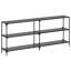 Console Table With Glass Top Steel-588766934-588766928