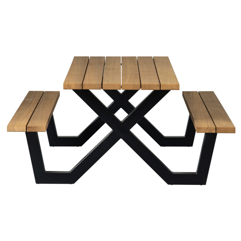 Tablo 8 - Person Metal Patio Dining Set with Rectangular Table
