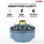 5 Core Compression Driver 2" Horn Tweeter 600W Titanium Diaphragm 16 Ohms 18 TPI All Weather Use