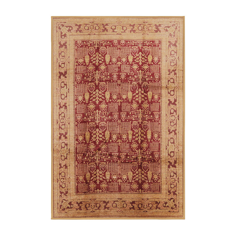 Tapis oriental orange / rouge, Rectangle 5 pi x 8 pi