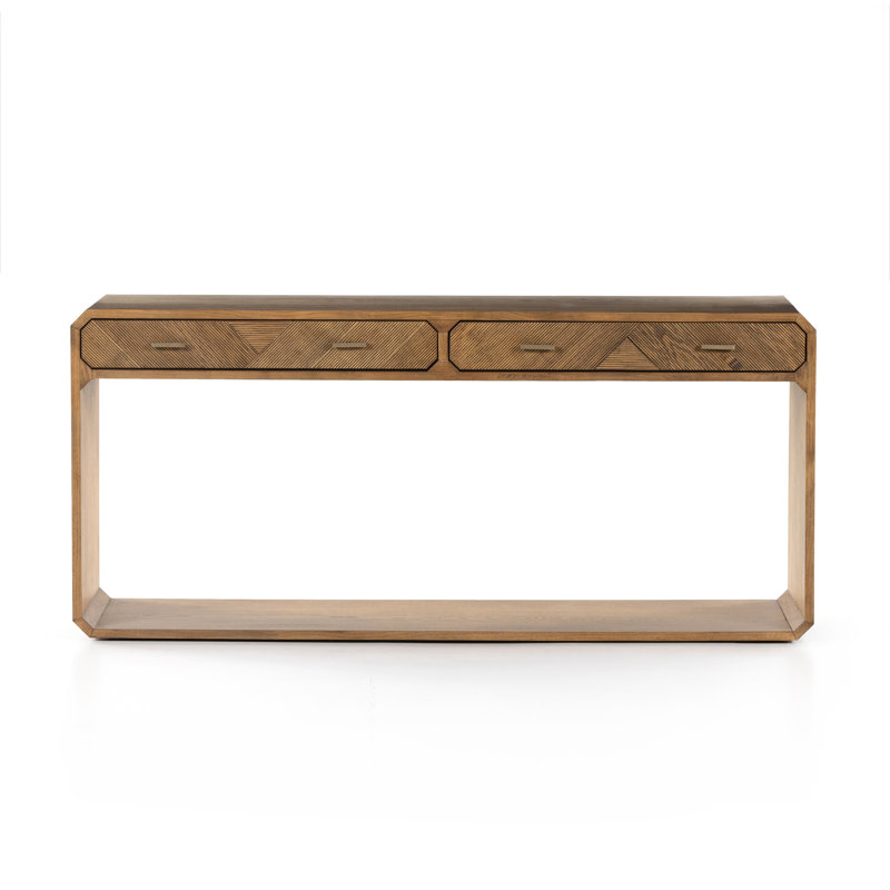 Caspian 60'' W Solid Wood Console Table, Natural Ash