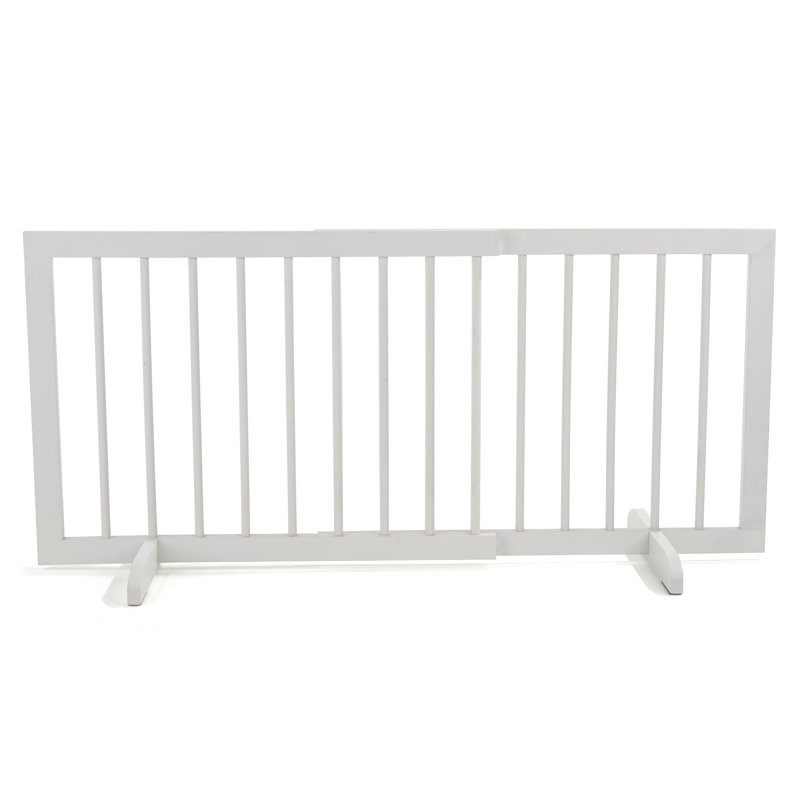 Dennison Free Standing Pet Gate, White