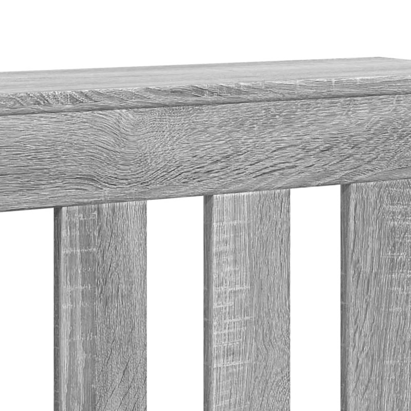 Extra Large Radiator Cover, Grey Sonoma, 175 x 20 x 82 cm, Vertical Slats