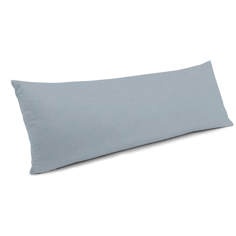 Reversible Throw Pillow, 14" x 36", Cool Gray