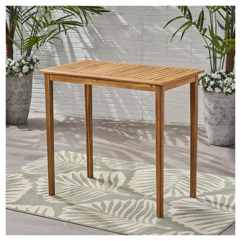 Rectangular Outdoor Bar Table ,, Teak