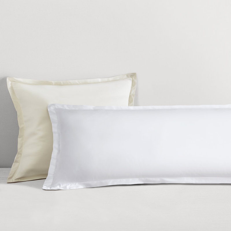 Egyptian Cotton Sateen Euro Sham, Ivory