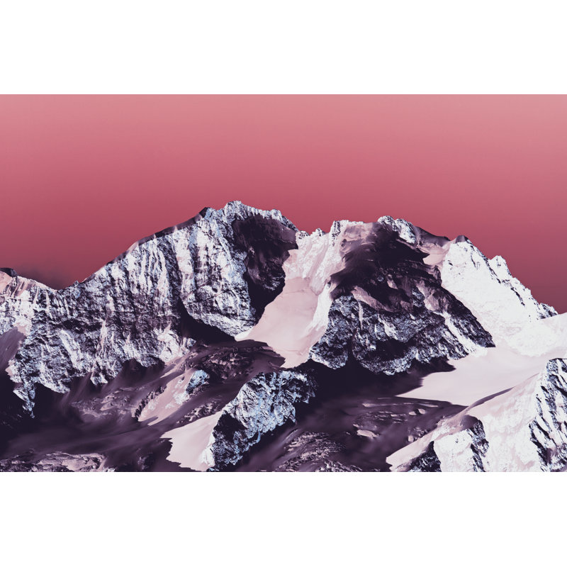 Montagnes dans les Alpes, Suisse - Photographie sur toile tendue, H 24 po x l 36 po