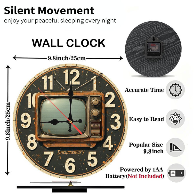 Horloge murale rétro
